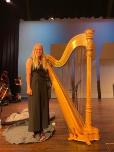 Taking harp lessons in Boulder County with the Center for Musical Arts