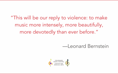 Colorado Music Festival & Center for Musical Arts Statement on the Boulder Hate Crime