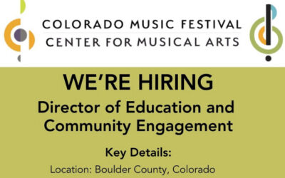 Now Hiring – Director of Education & Community Engagement